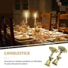 Castiçais 2pcs Metal Angel Holder Vintage Candlestick Delicate Desktop Stick