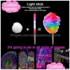 Party Favor Wholesale Led Light Up Cotton Candy Cones Colorf Glowing Marshmallow Sticks Impermeable Glow Stick Fy5031 Drop Delivery Ho Dhvh4