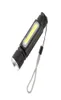 USB 핸디 강력한 COB T6 LED 확대 실용 손전등 충전식 충전식 토치 USB Magnet Flash Light Pocket Camping Lamp Buildin 186505360227