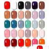 Nagellack gairriy 15 ml gel 60 set med färgbräda glitter blöt ut UV led semi permanent lack konst salong tillbehör 230712 drop dhm6t