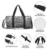 Duffel Bags Saco de Viagem Cinza Pele de Cobra Ginásio Animal Selvagem Retro Oxford Esportes Grande Bolsa de Treinamento Novidade Fitness para Homens