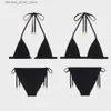 Kobiety Doman Bikini Designer Designer Women Women Women Fashion Letter Bikini Short Set Sexy Luxury podzielony dwuczęściowy Q240306