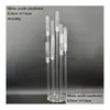 Party Decoration 4st Acrylic Crystal Candelabra Wedding Centerpieces Clear Candle Holder Ceremony Event Party Decoration Drop Deliver Dh6q7