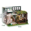 Architecture/DIY House Diy Wooden Dollhouse With Furniture Light Doll House Casa Miniature Items maison Children Girl Boy For Toys Birthday Gifts