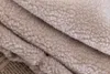 Męska designerska kurtka z kapturem bluzy polarowe klasyczne retro zamek błyskawiczny grube ciepłe modele jagnięcy kaszmir stojak para zimowa luźna powłoka p098