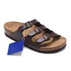 High quality Designer Comforts Sandals famous Leather Men Women sliders buckle strap flip flops Classic clog Suede Platform slides Summer Slippers shoes Size 36-46