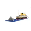 طرازات بناء مجموعات Titanic Block 1860pcs الكتل المصغرة طراز Ship Kit Boat Diy Diamond Build