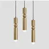 Pendant Lamps Modern Chandelier LEDKTV Bedroom Dining Room Kitchen Table Lamp Metal Long Tube GU10 Light Source