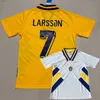 Soccer Jerseys Retro classic Sweden soccer jerseys LARSSON BROLIN football shirt S-2XLH240306