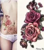 Piękno 12cece Make Up Fałszywe tymczasowe tatuaże Naklejki Rose Kwiaty ramię ramię tatuaż Wodoodporny Kobiety Big Flash Tattoo na Body13859606