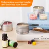 DIY Candle Crafting Tool Zestaw zapachowy świece Making Kit Materiały dla początkujących Zestaw wosk soy topnienie dolanie paliwa puszki ropy barwniki barwniki WICKI