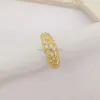 Yeni varış 14k altın takı laboratuvar elmas alyans yüzükler katı sarı altın yüzük toptan güzel mücevherler