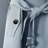 Elegant Man Jacket Long Korean Fashion Lapel Trench Coat For Men Luxury Casual Windbreaker Mens Coat Spring Overcoat Male 240228