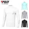 Camisas casuais masculinas PGM Mens protetor solar camisas de seda gelo manga longa proteção UV legal respirável alta elástica roupas de treinamento esportivo YF488 L240306