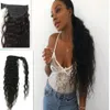 Długi brazylijski kręcony kucyk do włosów Afro Puff Puff Human Hair Kucyk Klips w ludzkich włosach przedłużanie 160G3949098