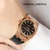 Antique Watch Tourbillon Wristwatches AP Wrist Watch 15400OR Royal Oak Series 18K Rose Gold Automatic Mechanical Mens Watch 41mm Diameter Swiss Famous Watch Set