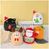 Juldekorationer Santa Claus Pillow Series God jul söt älg P Toys Gifts For Children 1104 Drop Delivery Home Garden Fest DHXWE