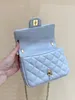 24p Новая дизайнерская сумка Flip Bag 10a Top Quality Lady Pearl Clutch Sacks Chep Crossbode Bag Подличная кожаная сумка для плеча. Мода вечерняя сумка 17 см. Комку с коробкой