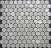 Piastrella a mosaico esagonale bianca pura Piastrelle in madreperla esagonale 25MM Piastrella in madreperla per bagno, cucina, rivestimento per backsplash21996271869