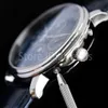 Top Stijlvol Automatisch Mechanisch Zelfopwindend Horloge Heren Goud Zilver Wijzerplaat Saffierglas 42mm Cal.6654 Dag Datum Maanfase Casual Horloge Lederen Band Klok BN03