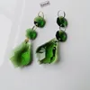 Chandelier Crystal Camal 2Pcs Green 38mm Shaped Drops Pendants Octagon Bead SunCatcher Garland Lighting Wedding Parts
