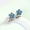 Stud Earrings ER-00050 Genuine Austrian Crystal Jewlery Silver Plated Luxury Flower For Women 2024 Trending Valentine's Day Gifts