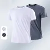 T-shirt da uomo T-shirt sportiva a maniche corte ad asciugatura rapida T-shirt da palestra Maglie fitness T-shirt da allenamento per adolescenti Abbigliamento sportivo traspiranteL2402