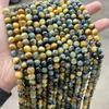 Loose Gemstones 5A Dyed Color Dream Tiger Eyes Beads Natural Stone Smooth Bead For Jewelry Making Bracelet Necklace Handmade Accessory