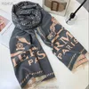 Top quality Italian mens and womens scarves Printed wool 100% silk wool imported scarves with warm coats