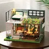 Architecture/DIY House Diy Wooden Dollhouse With Furniture Light Doll House Casa Miniature Items maison Children Girl Boy For Toys Birthday Gifts