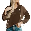 Hoodies Women's Women Sweatshirt Hoodie Zipper Womens Button Down Loose Hooded Long Sleeve V s