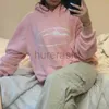 Herrtröjor tröjor rosa hoodie estetiska kawaii vintage punk grunge lös topp high street unisex tröja y2k kläder topp hoodies 2436