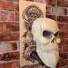 Skull Bone Beard Ghost Hat Key Stand Hanger Hełm Motocykl Hełm Rack Monted Hook Cool Fathers Day Birthday Prezent 240223