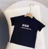T-shirts Designer de luxe Vêtements enfants T-shirt Mode rose Marque de mode britannique Trésors pour enfants d'été garçon et filles 240306