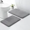 Tapetes de banho Conjunto de espuma de memória Tapete de banheiro Luxo extra macio e absorvente lavável tapetes antiderrapantes para quarto
