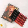 Lipstick 3/5pcs Matte Velvet Lip Gloss Set Waterproof Sexy Red Brown Pigments Makeup Lip Glaze Profissional Liquid Lipstick Set Cosmetics