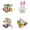 Finger Toys 10 pièces/ensemble dessin animé Animal doigt marionnette bébé P jouets pour enfants faveur cadeau famille poupées enfants jouet livraison directe jouets cadeaux Dhy7I