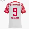 Camisas de futebol 2024 RBL Leipziges WERNER RAUM SIMAKAN POULSEN FORSBERG SABITZER OLMO HAIDARA LAIMER SCHLAGER futebol masculino e infantil camisaH240306