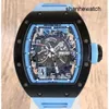 Timeless Watch Elegance Watch RM Watch Rm030 Series Rm030 Blue Ceramic Limited Edition Fashion Leisure Sports Wrist