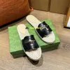 Luxe designerschoenen voor dames Espadrilles in elkaar grijpende glijbaan Gratis instapper Loafer Letters uitgesneden lederen casual sneakers Dames Zomer instappers Maat 35-41