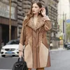 Pelliccia da donna 2024 Sheep Patty Cappotto alla moda Industria pesante Colletto di agnello stile casual