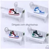 Sleutelhangers Lanyards Groothandel Designer Mini Sile Sneaker Sleutelhanger Mannen Vrouwen Kinderen Sleutelhanger Cadeau Schoenen Sleutelhangers Handtas Ketting Basketb Dhdrf