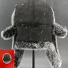 女性のための冬のぬいぐるみのぬいぐるみ帽子模倣フェイクファーロシアウシアンカキャップノースイーストユニセックスウォームスノーボンネットイヤーフラップ