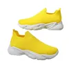 Spring and Autumn New Cross border Women's Shoes Casual Shoes Children's Breathable Student Shoes Korean Versatile Sports Shoes black yellow 39