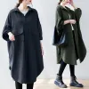 Trenchen Superaen Oversize Autumn Dress Trench Coat Woman 2023 Ny Loose Vintage Casual Long Coat