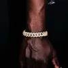 Hiphop heren Iced Out dikke zware Cuba schakelketting gouden armband voor heren