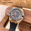 Sukienka AP Watch Royal Oak Offshore Series 26401ro Rose Gold Three Oczy THE Timing Band Mens Fashion Sports Machinery zegarek