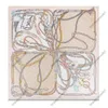 New square scarf in light pink Brand designer scarves Classic Letter Scarf Silk Simple Vintage Scarf men women silk fashion scarves New Luxury Shawl Scarf M78444