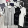 Luxury Contrast Color Women Dress Fake Two Piece T Shirt Dresses Short Sleeeve Casual Daily Dress