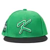 Moda de beisebol masculino homem, filme hardball chapéu verde preto, snapback ajustável esporte bordado chapéu de hip -hop bordado snapback
